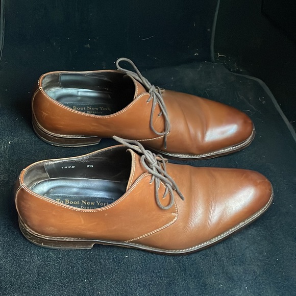 To Boot New York by Adam Derrick Brown Leather Lace Up Shoes Size 9 1/2 GUC - Picture 3 of 9